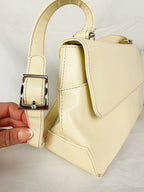 Cream Preston & York Vintage Vegan Leather Handbag