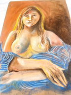 Temptress, Pastel Painting on Paper