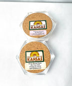 Set of Two Dried Flower Acrylic Coasters