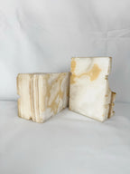 Pair of Onyx Stone Tribal Bookends