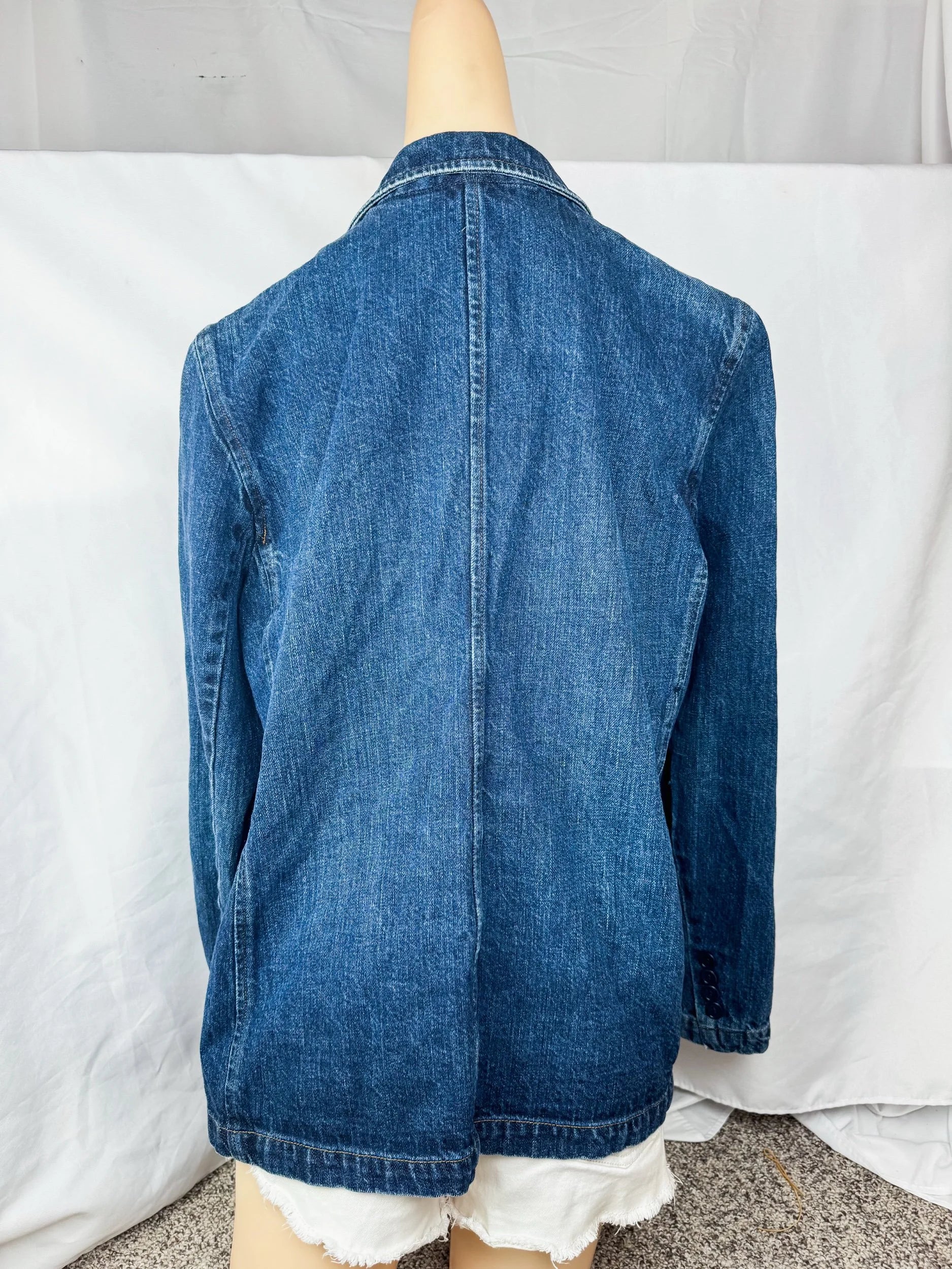 Jones New York Hand-Embroidered Vintage Denim Jacket, Large