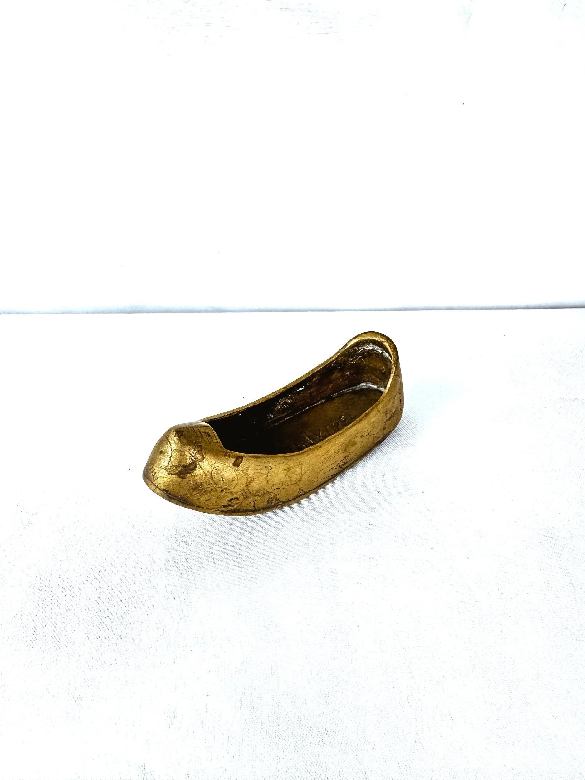 Brass Shoe Incense Burner, 5”