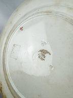 Antique Spode Copeland 'Continental Views' polychrome transferware plate "Music Lesson in the Garden"