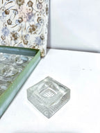 Set of 12 Vintage Glass Salt Cellars