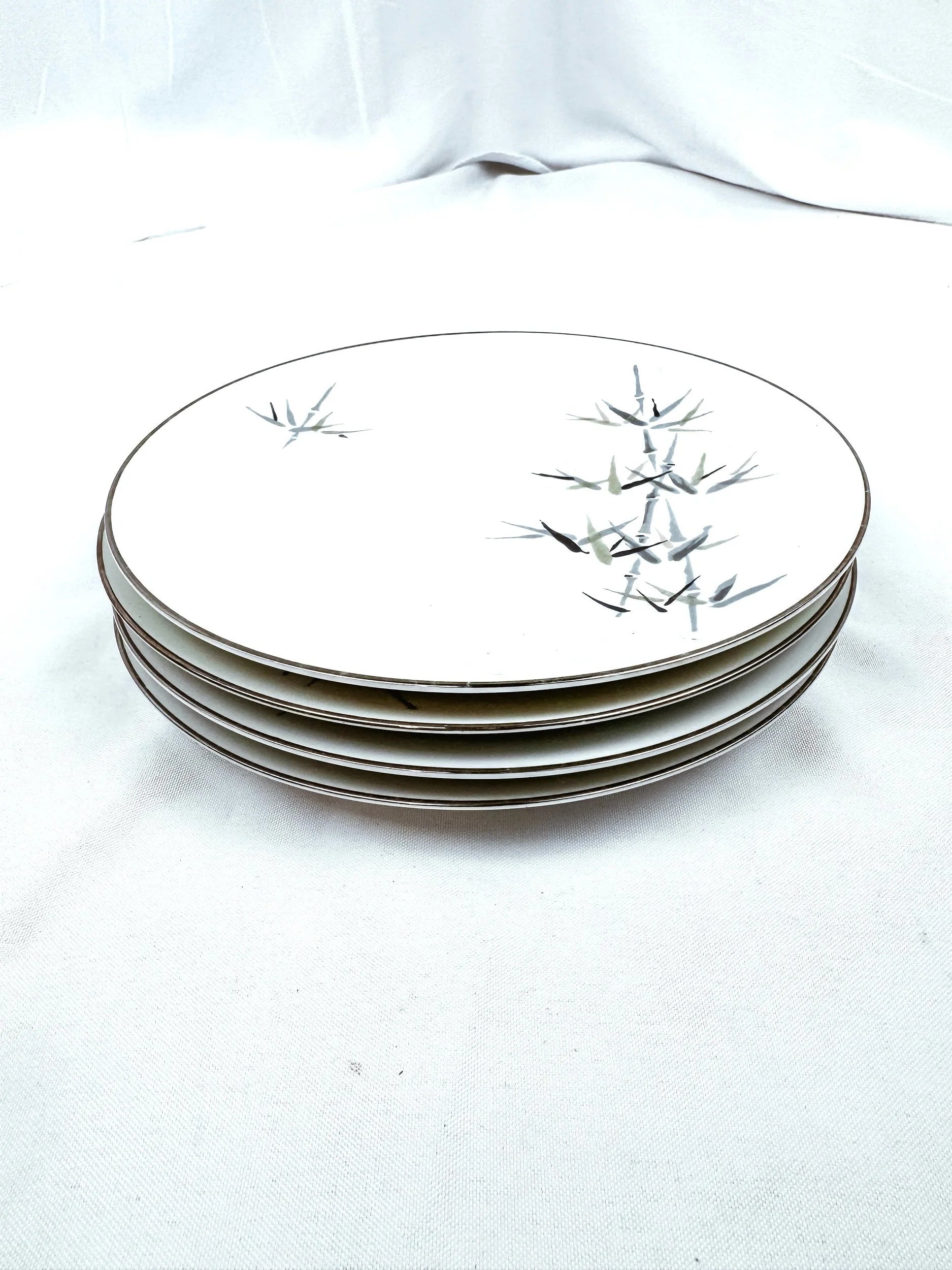 Set of 4 Noritake Bamboo Lunch Plated