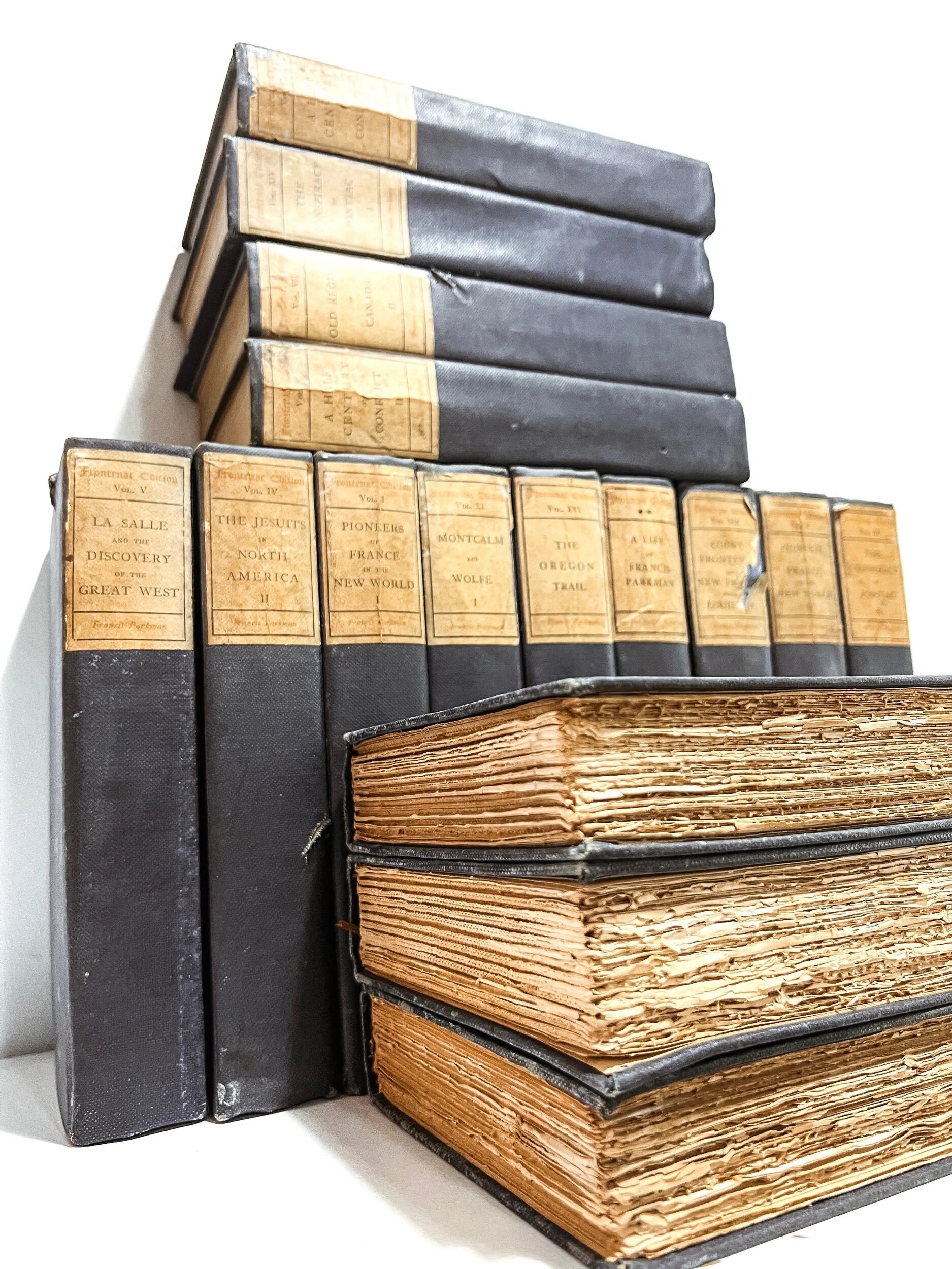 Set of 16 Antique Frances Parkman’s Works Book, Copyright 1902