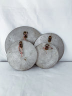 Set of 4 Heavy Metal Coin Wall Decor