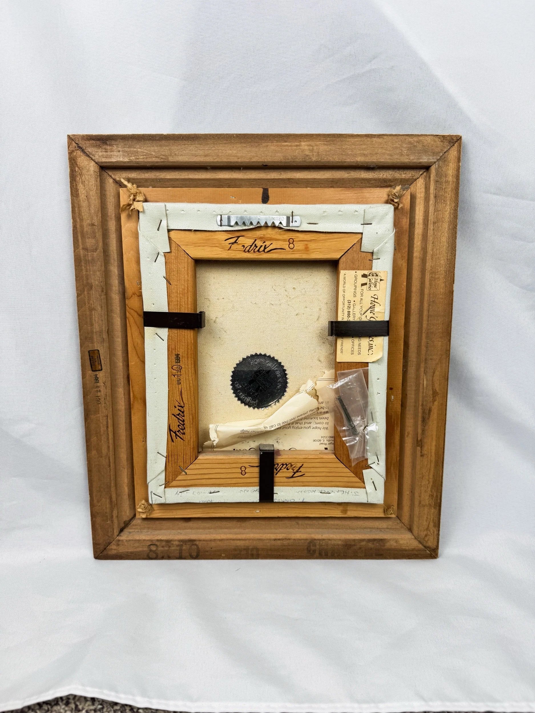 Framed, Velvet-Matted Signed Original Landscape Painting