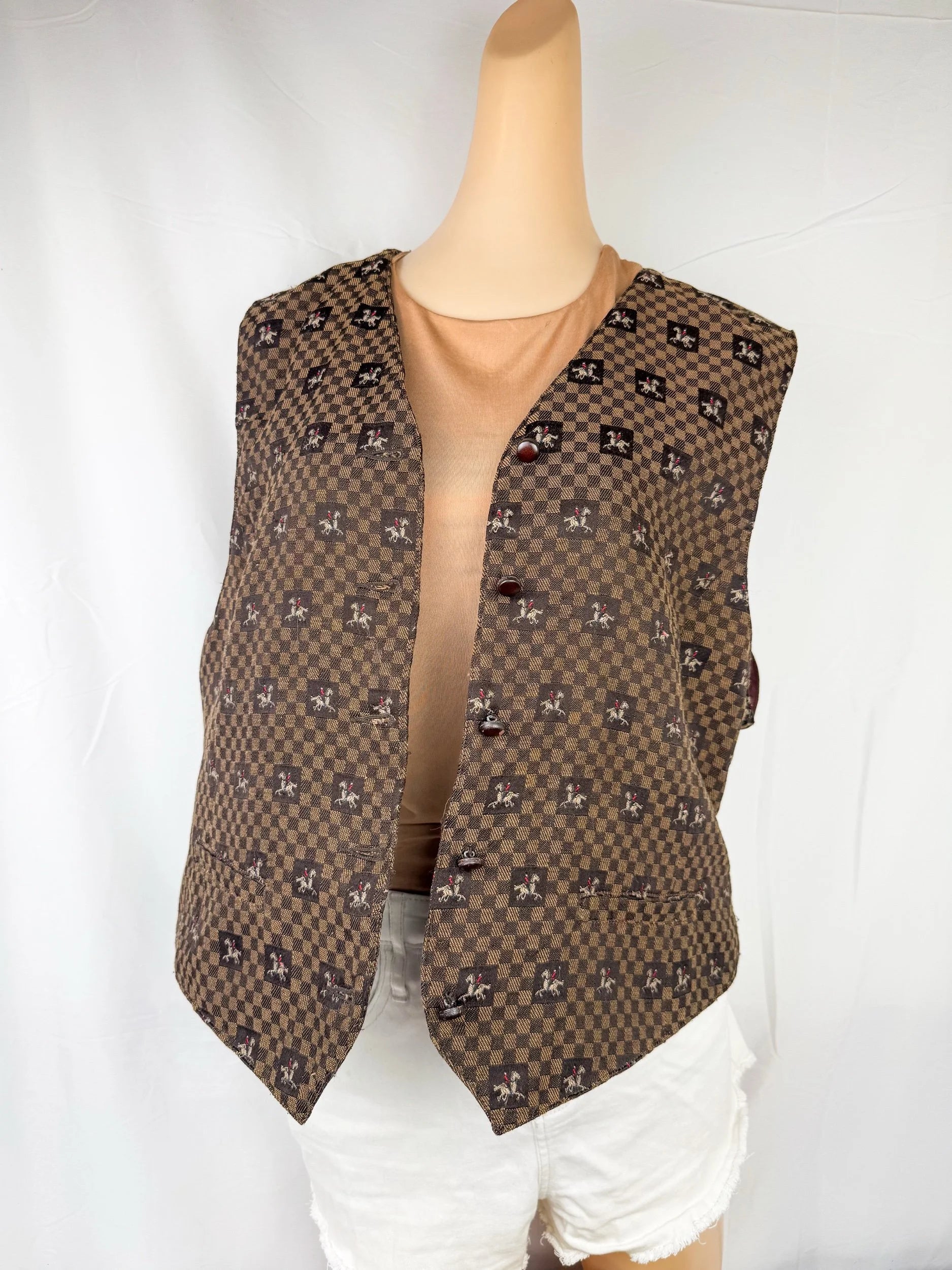 LizSport Vintage Equestrian Vest