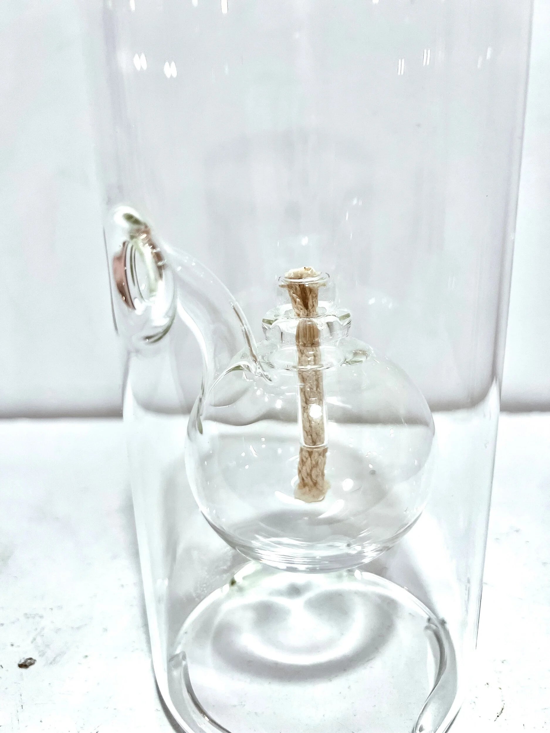 Wolford Hand-Blown Glass Oil Lamp