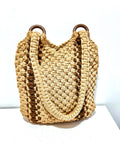 Vintage 1970s Woven Jute Handbag