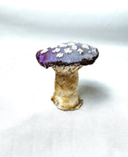 Single Beaded Purple Velvet Mushroom