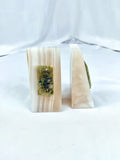 Pair of Vintage Onyx Tribal Bookends