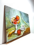 Vintage Still Life Fruit Oil Painting