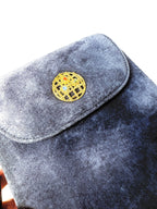 Magid Navy Suede Handbag