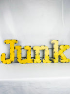 Large Metal “Junk” Sign
