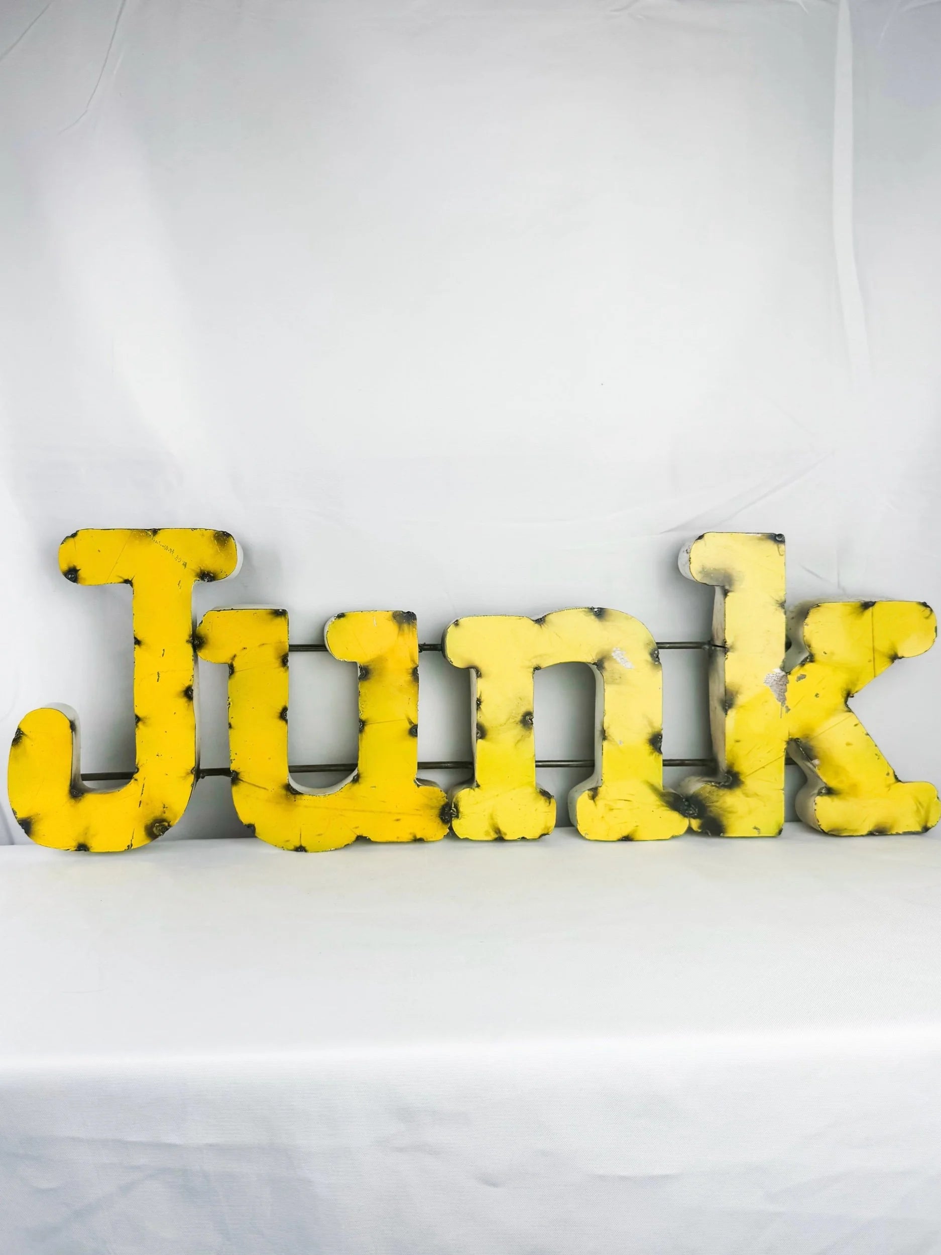 Large Metal “Junk” Sign
