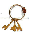 Decorative Copper Metal Key Ring