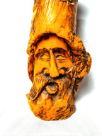Large “Man in the Tree” Carved Wax Candle, Made in Austria