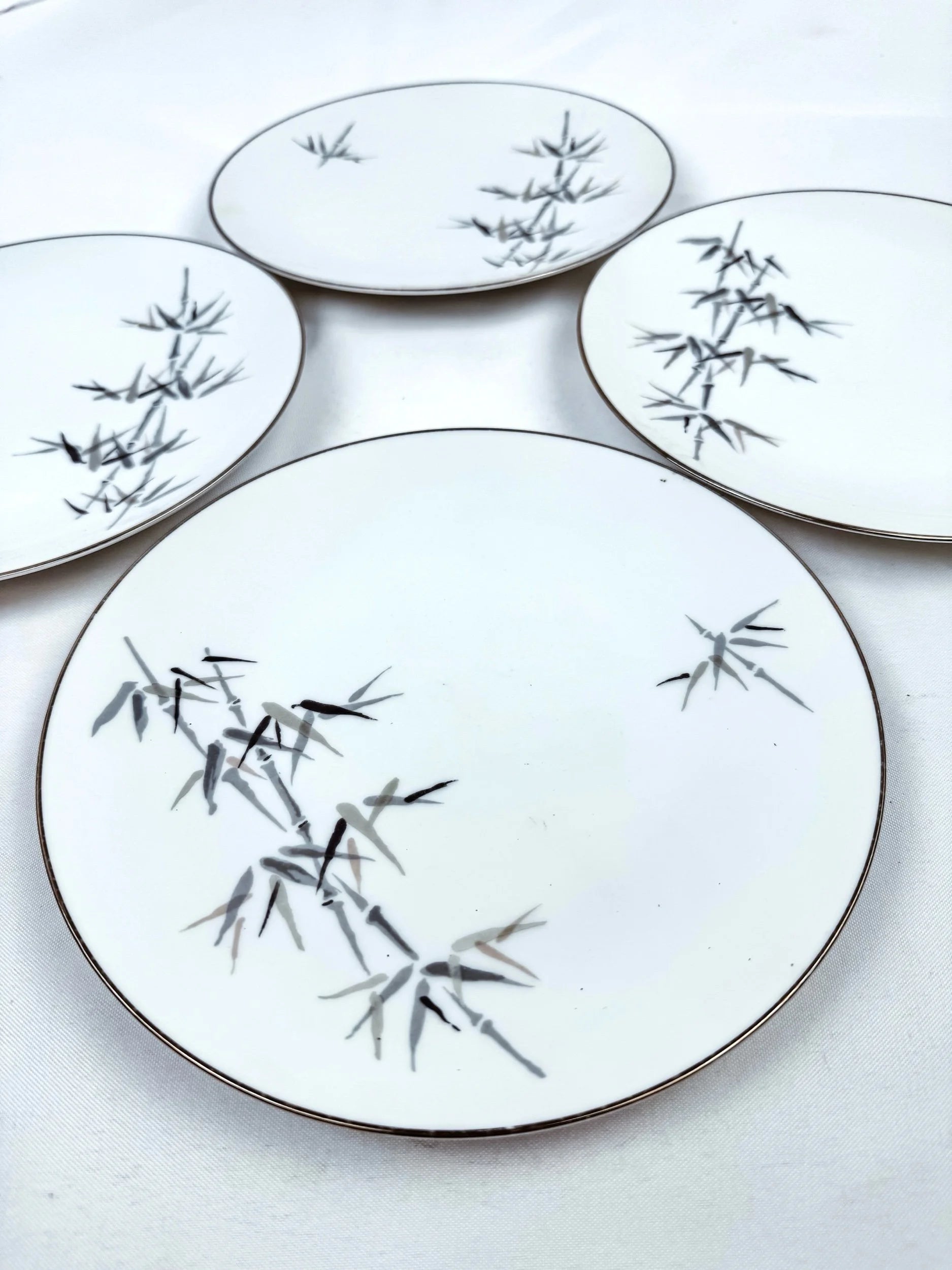 Set of 4 Noritake Bamboo Lunch Plated