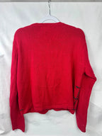 Lemon Grass Sequin Snowman Knit Cardi