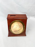 Spinning Desk Globe in Wooden Stand