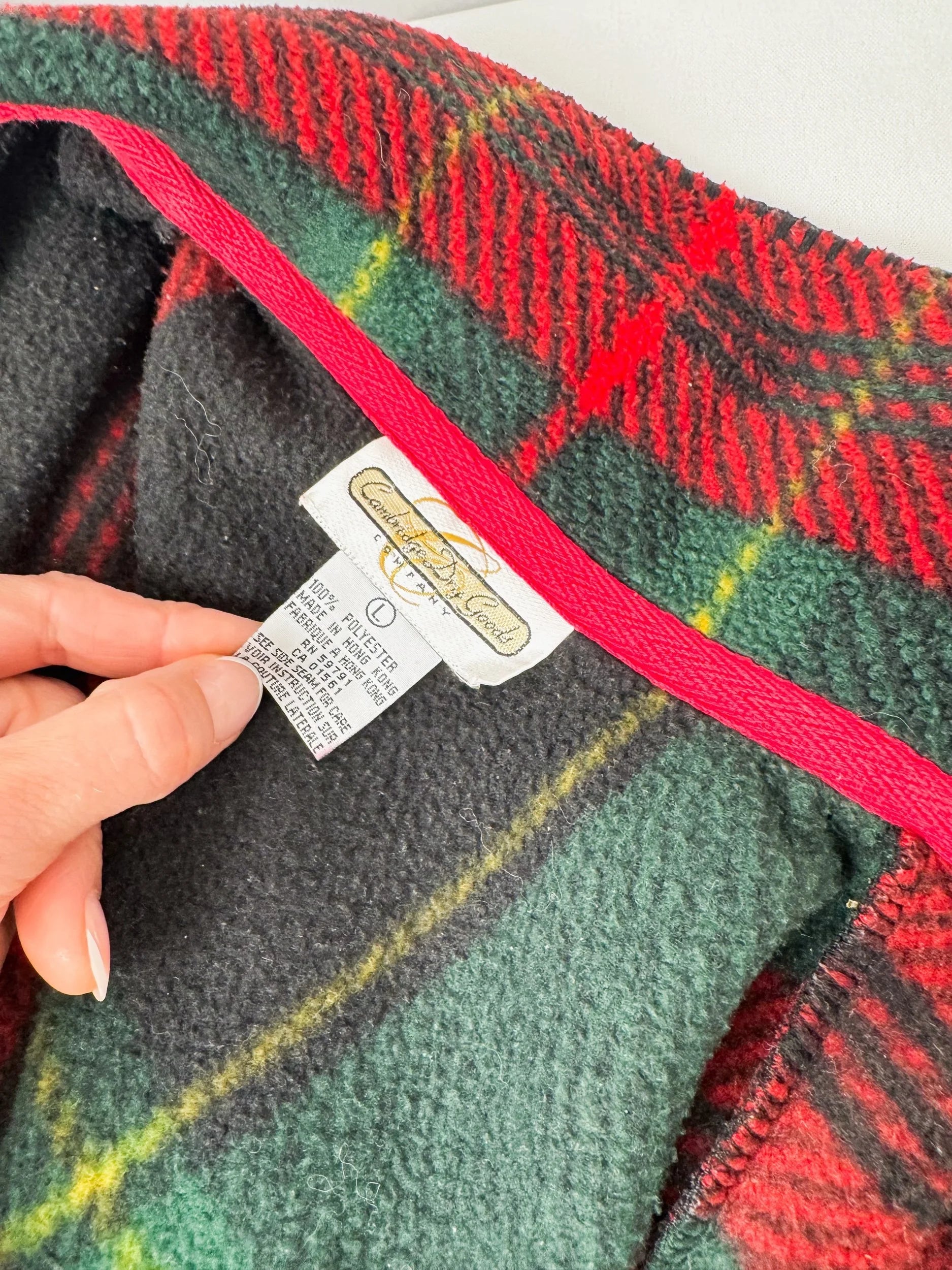 Cambridge Dry Goods Plaid Fleece Jacket