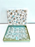 Set of 12 Vintage Glass Salt Cellars