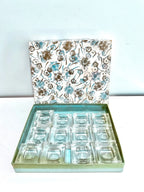 Set of 12 Vintage Glass Salt Cellars