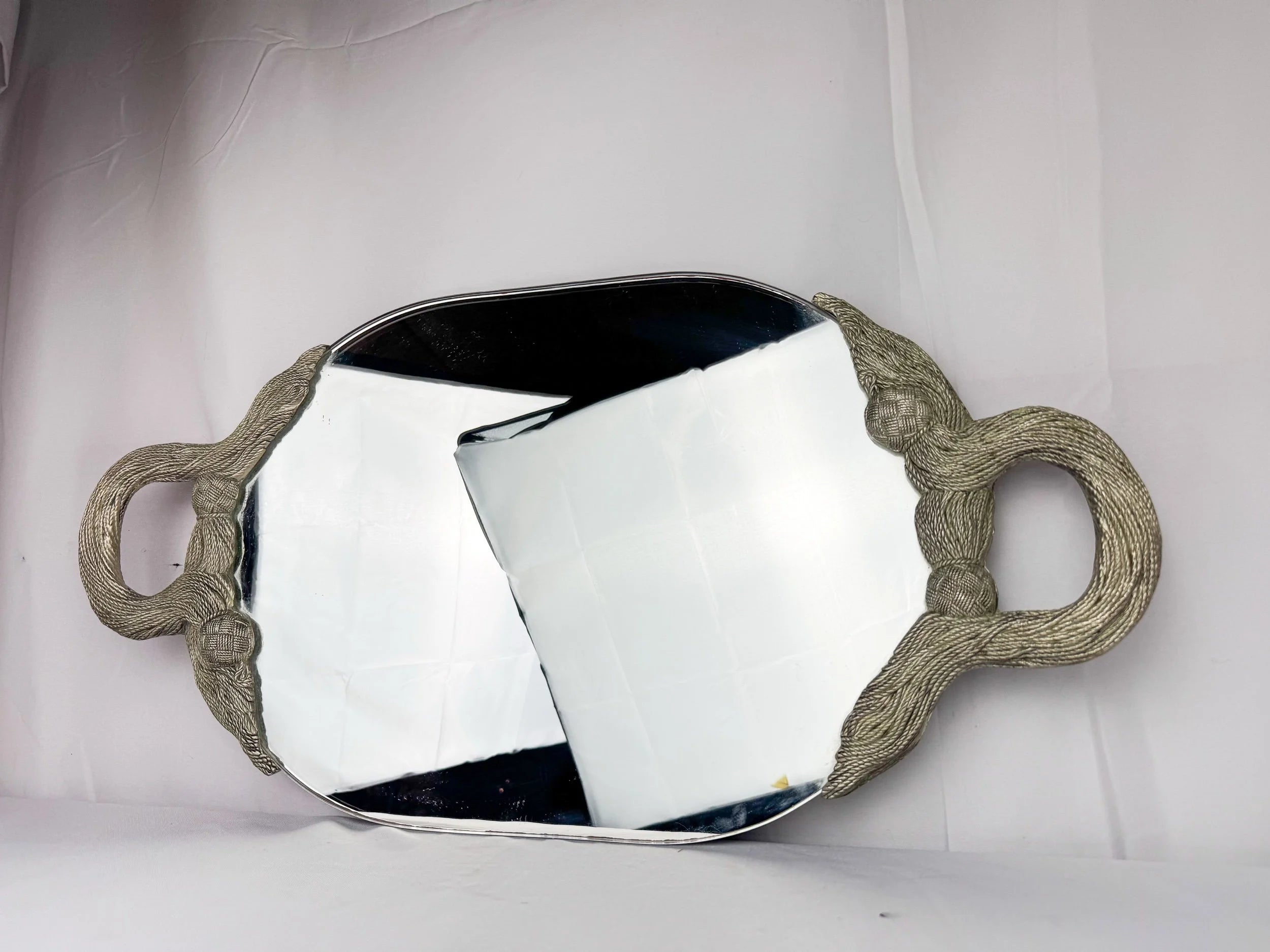 XL Godinger Silver Co. Silver Plated Mirrored Tray