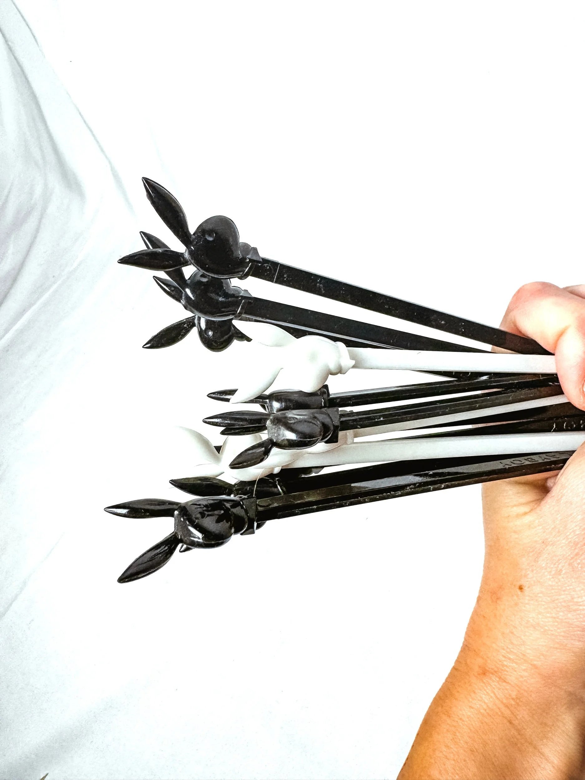 Set of 12 Vintage Playboy Bunny Swizzle Sticks