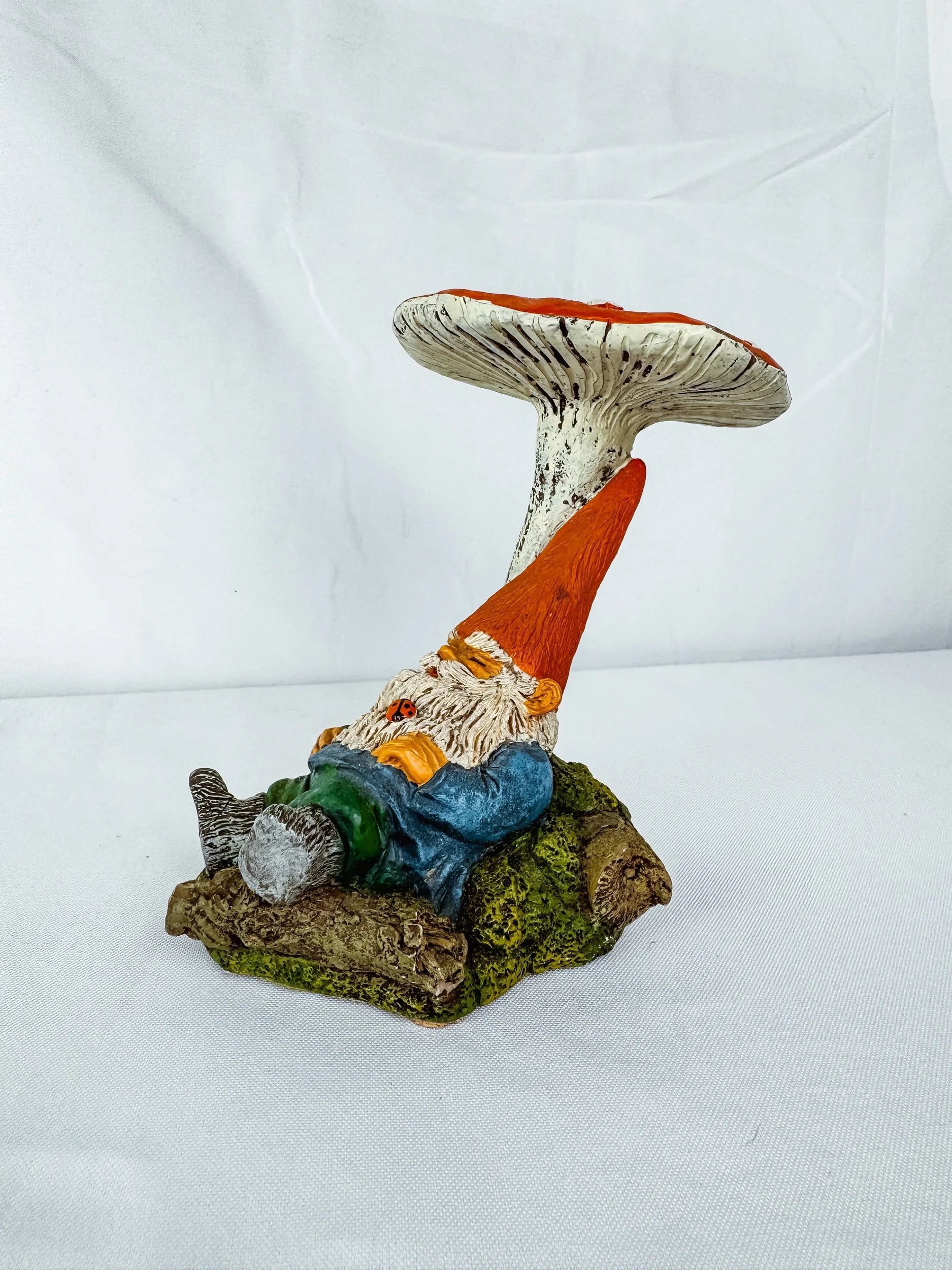 “Slumber Chief” Gnome Under Toadstool