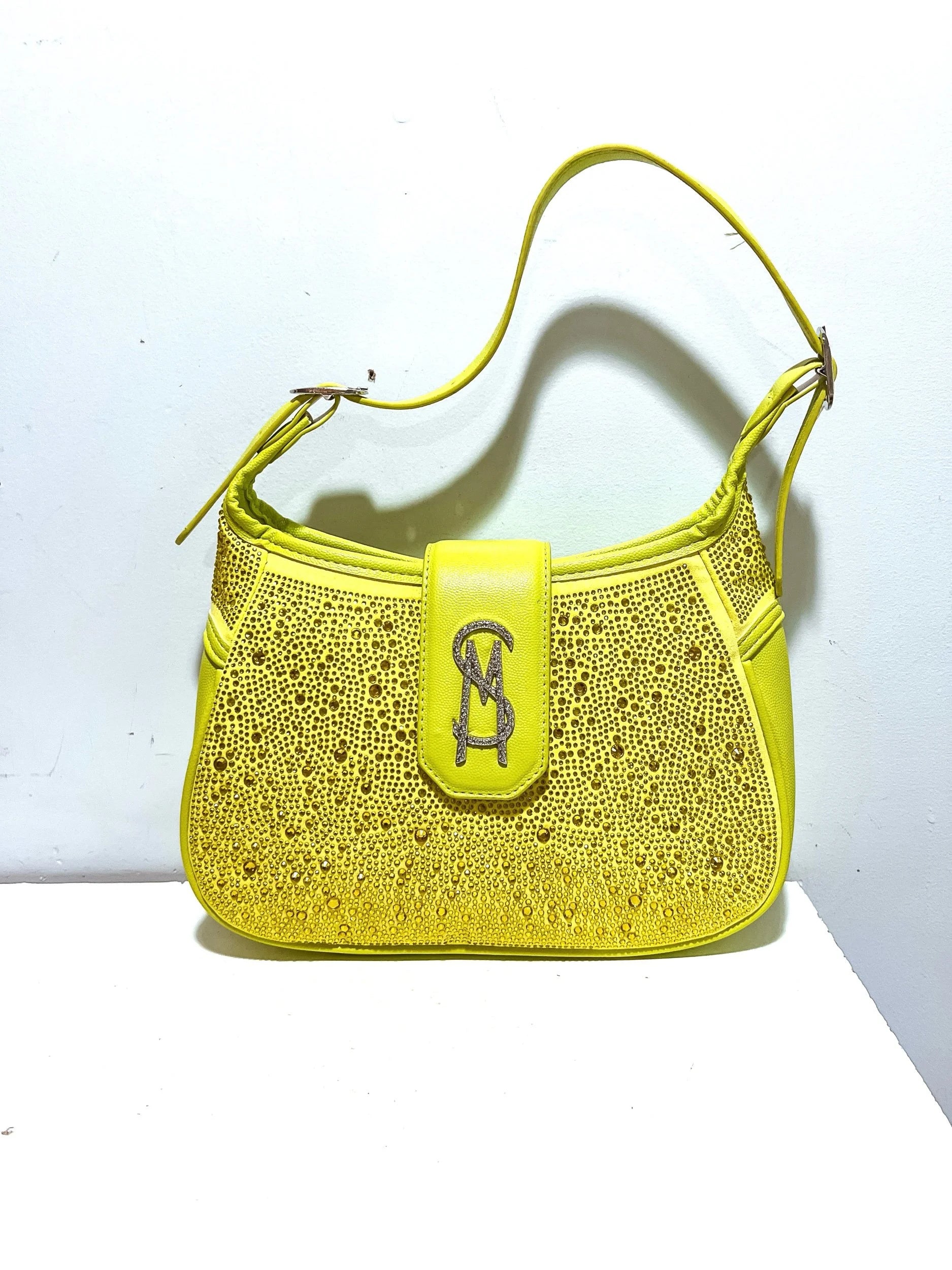 Steve Madden Lime Green Bedazzled Handbag
