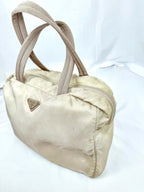 Prada Beige Nylon Tessuto Handbag