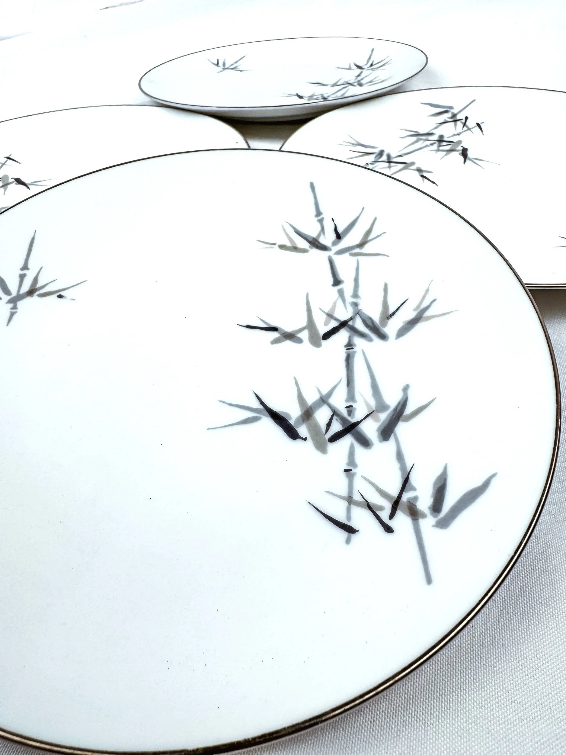 Set of 4 Noritake Bamboo Lunch Plated