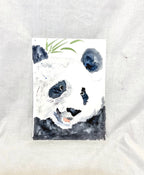 Happy Panda, Watercolor on Paper