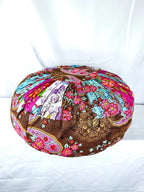 Boho Fabric Poof