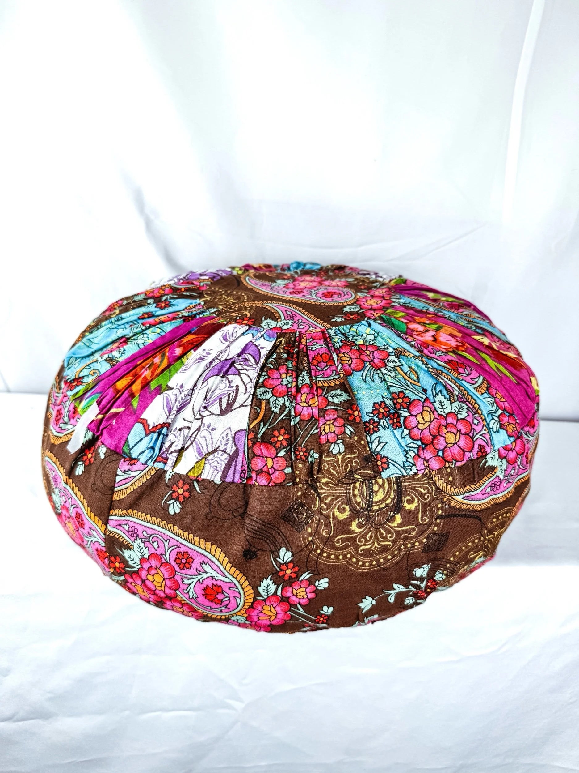 Boho Fabric Poof