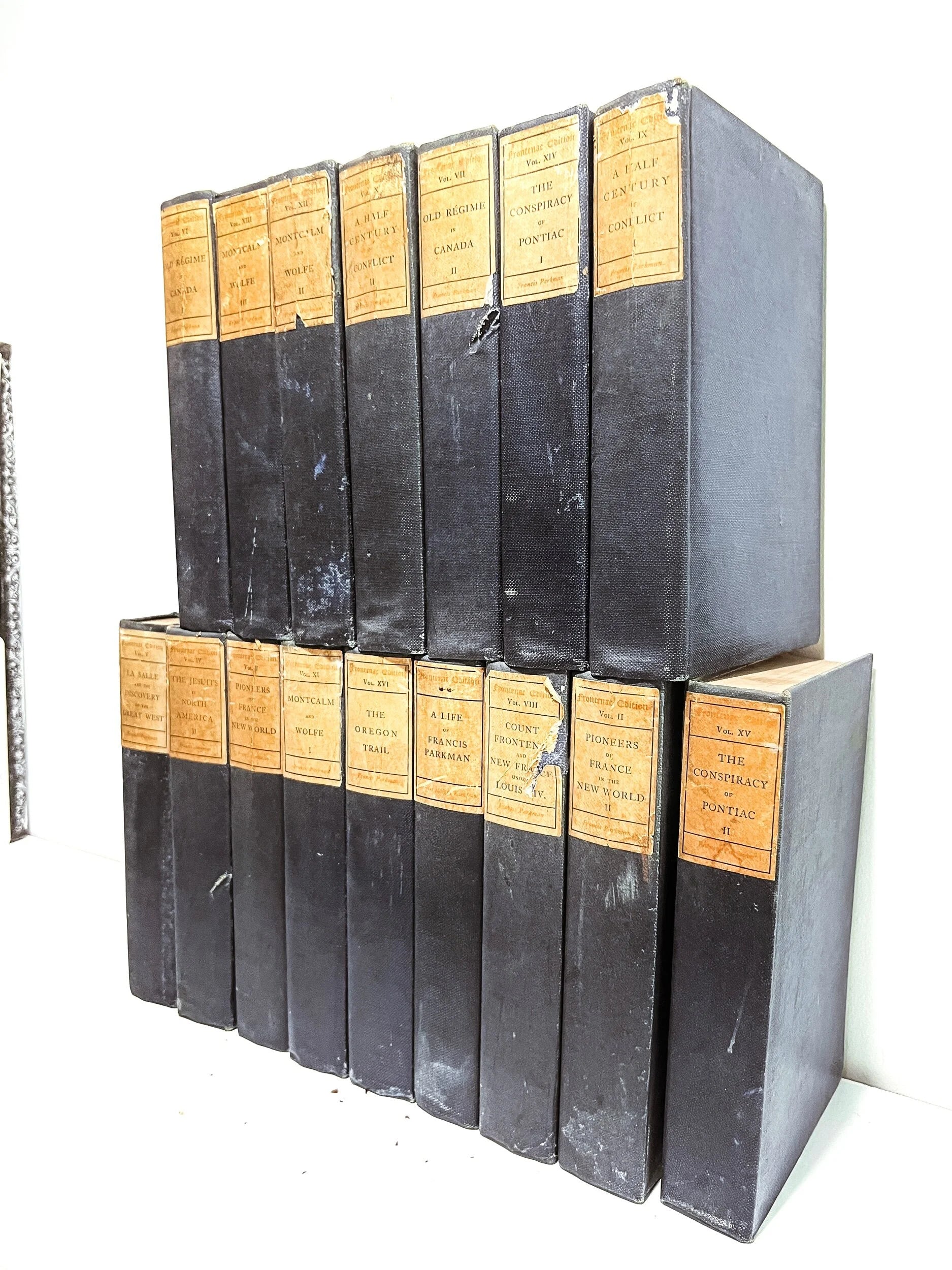 Set of 16 Antique Frances Parkman’s Works Book, Copyright 1902