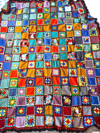 Granny Square Crocheted Patchwork Quilt