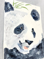 Happy Panda, Watercolor on Paper