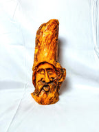 Large “Man in the Tree” Carved Wax Candle, Made in Austria