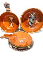 Set of 3 Hand-Painted Terra-cotta Nesting Bowls
