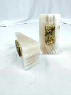 Pair of Vintage Onyx Tribal Bookends
