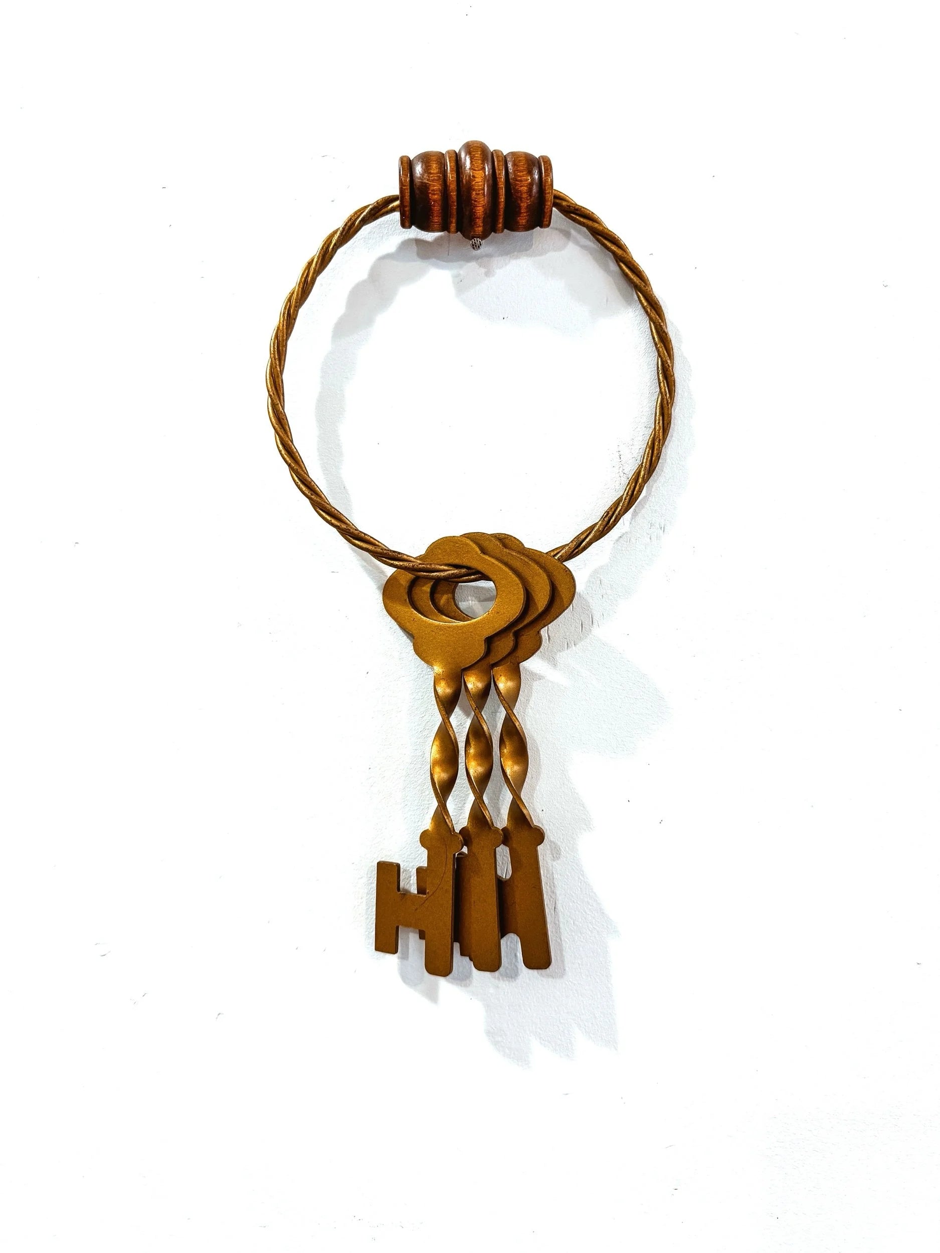 Decorative Copper Metal Key Ring