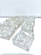 Set of 12 Vintage Glass Salt Cellars