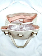 Gucci Abbey D-Ring Ivory Leather Shoulder Bag