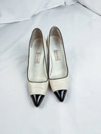 Calvin Klein White/Black Pumps