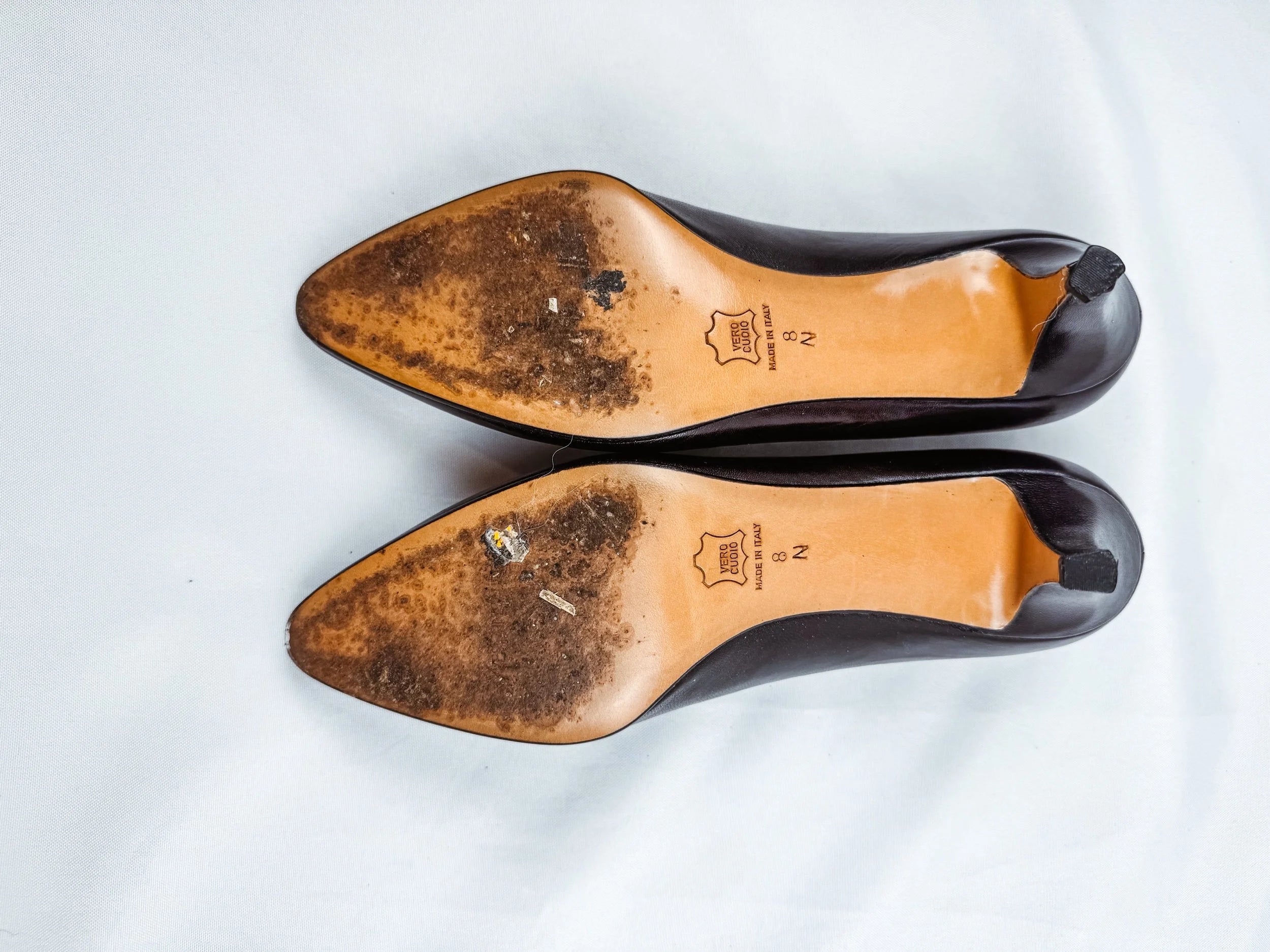 YSL Yves Saint Laurent Dark Brown Italian Leather Pumps