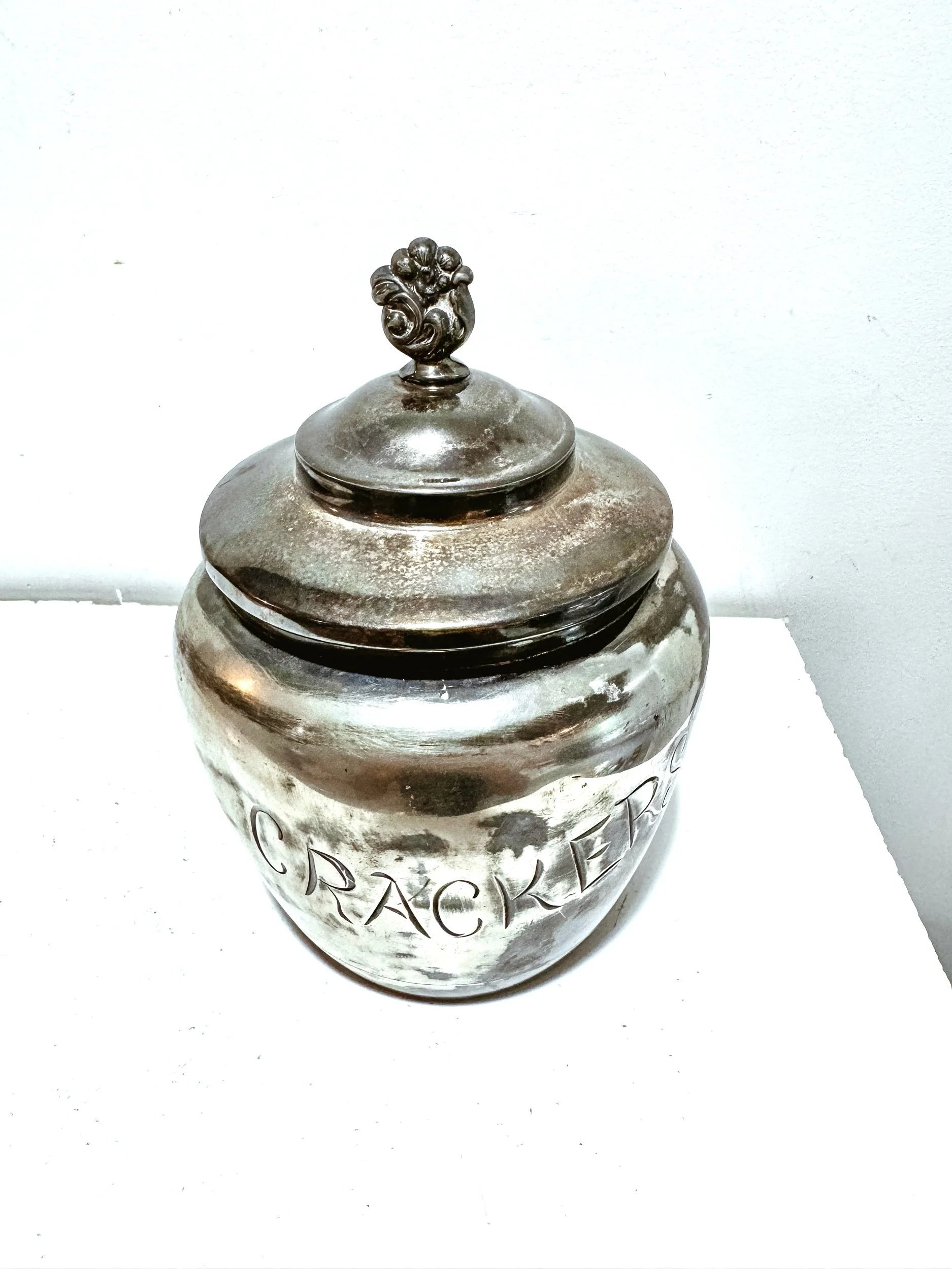 Silver Plated “Crackers” Canister